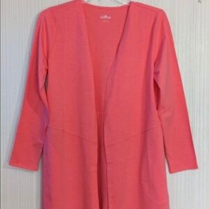 New Women’s Lemon Way Open Front Knit Cardigan Coral Small